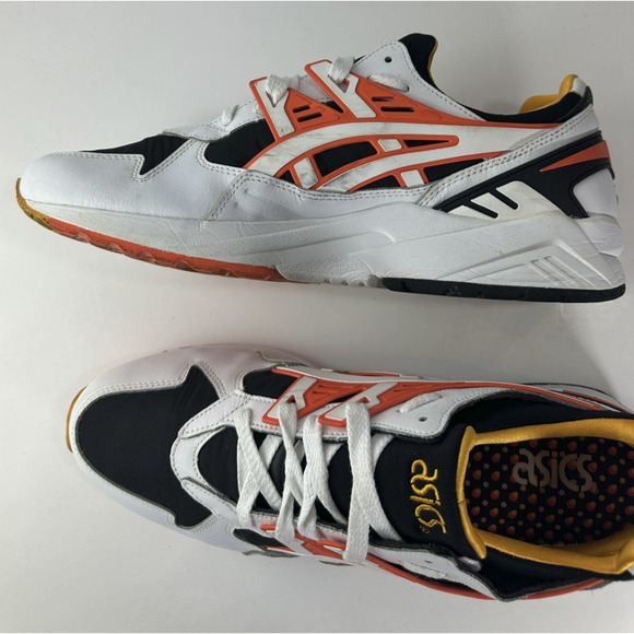 Asics Tiger GEL-Kayano Trainer White Black Orange Shoes Training Men's Size 11.5 - Picture 10 of 13